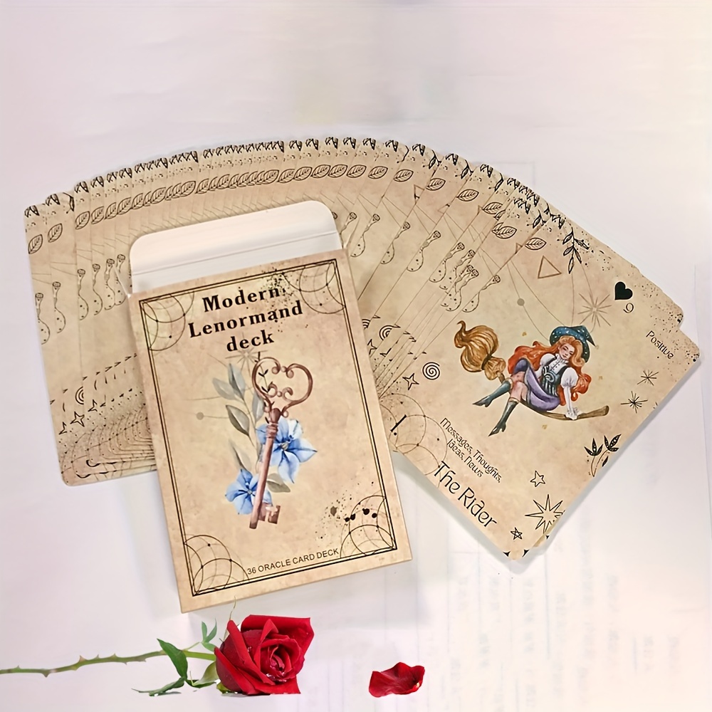 Vintage Lenormand 36+36 Cards Deck,lenormand,lenormand Deck