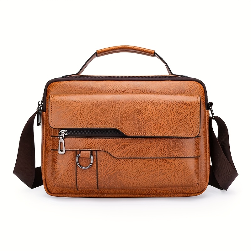 men's stylish crossbody bag large capacity adjustable strap