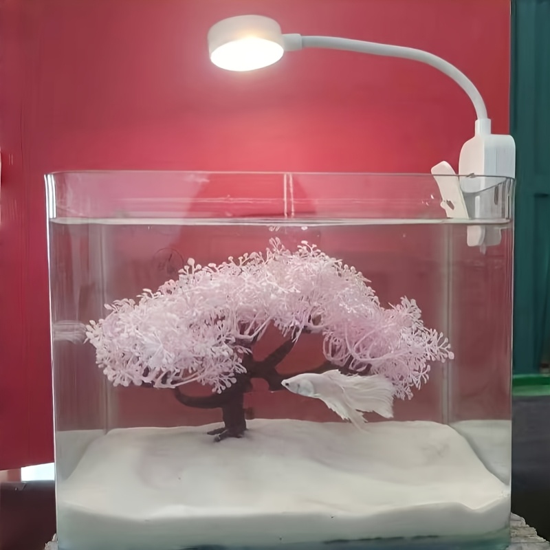 1 stck aquarium kunstpflanzen rosa blttrigen kiefern  - Temu Germany
