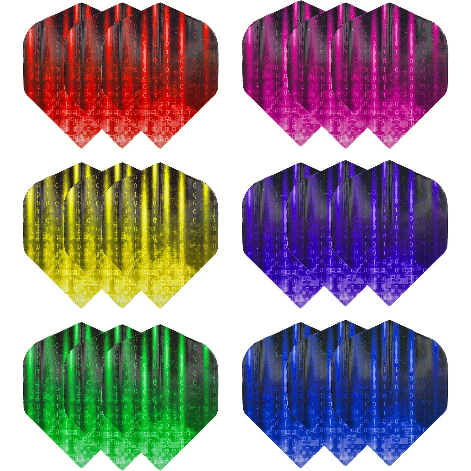 18pcs/set Dart Flights, 3 Color - Professional Flight - Dart And Tail Wing Accessories - High-quality Pet