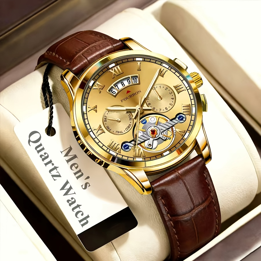 Fully Automatic Quartz Watch with Minimalist Design