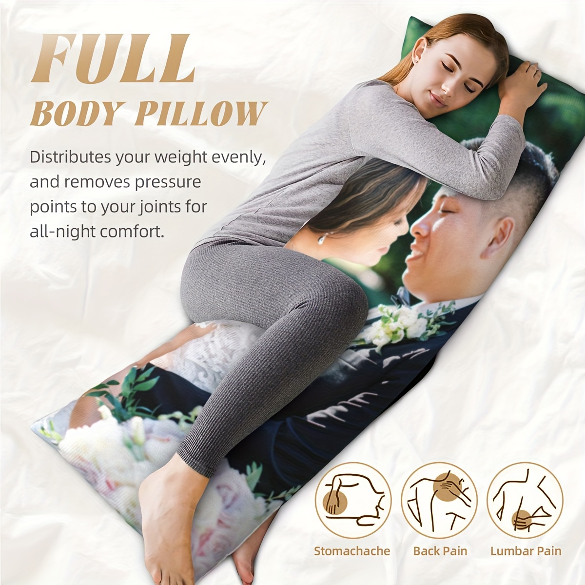 Body Pillow Case Maker Customizable Single Sided Printing Super
