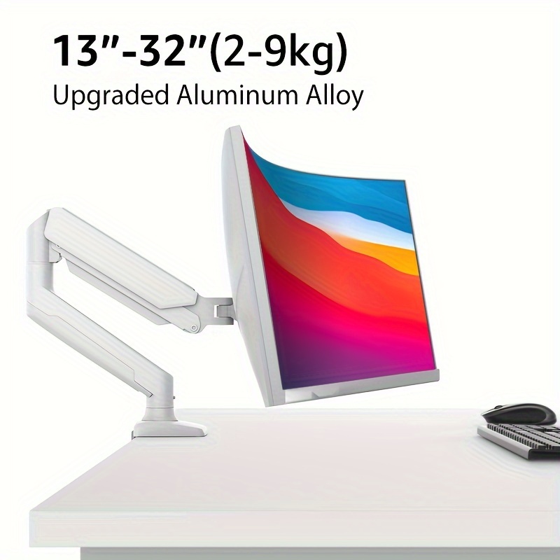 Bras de moniteur en aluminium pour iMac, 24 pouces, avec ressort à