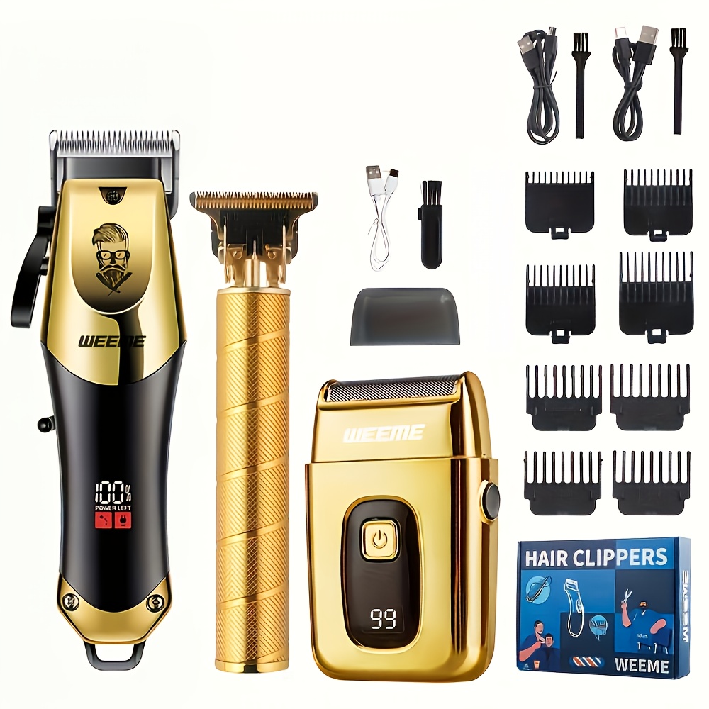 WEEME Professional Hair Clipper, USB Charging Wireless Hair Clipper, Men's HairCutting Kit, Easy to Trim Hair And Beard, Precise Comfort, BirthdayGift, Christmas Gift, Father's Day Gift, for Dad, for Boyfriend - Image 5