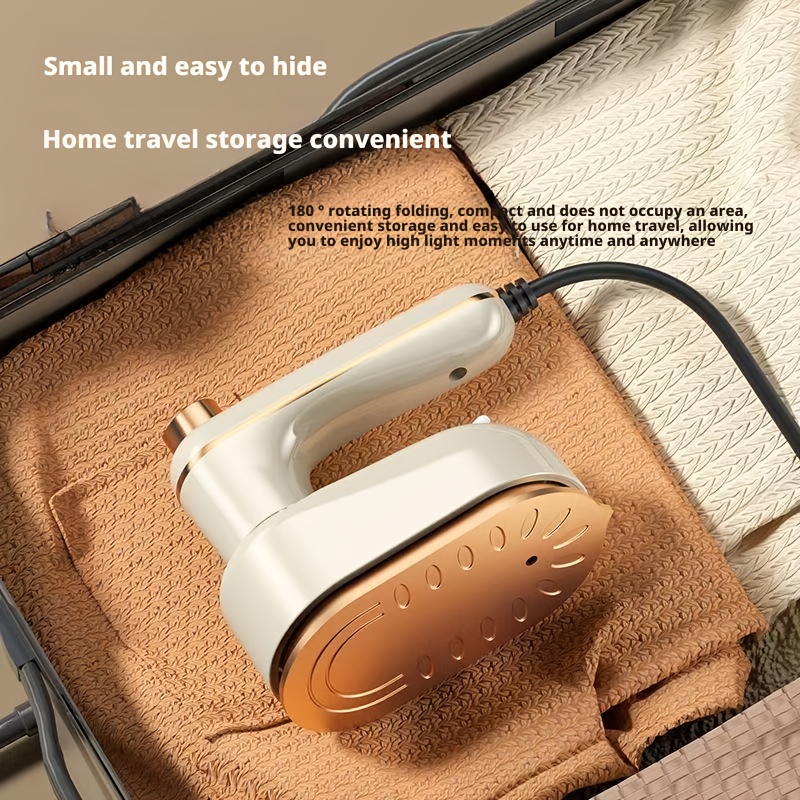 TEMU Mini Foldable Handheld Steam, 180 ° Rotation Speed Wrinkle Remover, Compact And Portable, Suitable For Home, Dormitory