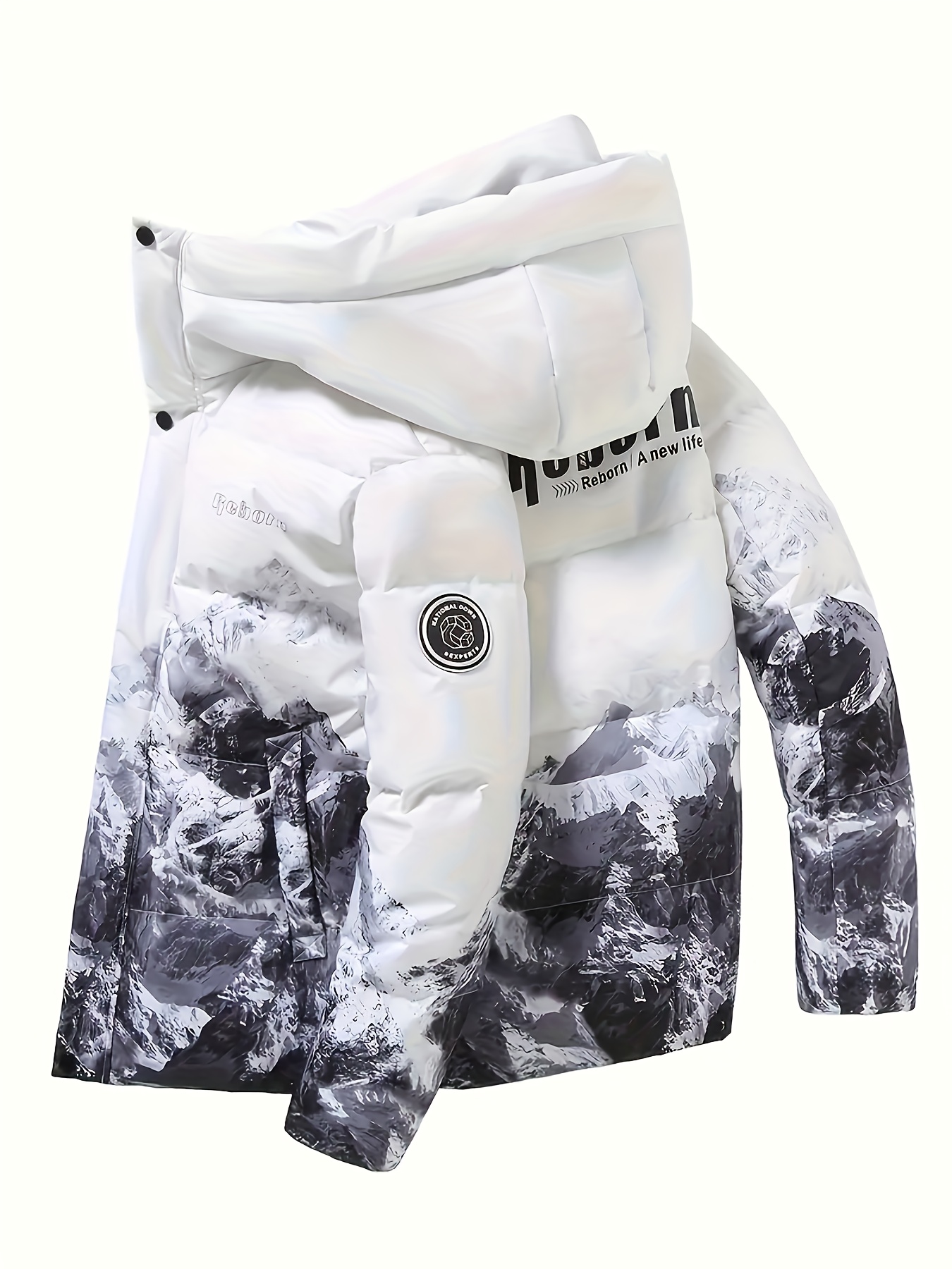 Heren Heavy-Duty Thermische Winterjas - Volledig Ritssluiting Jas met Capuchon