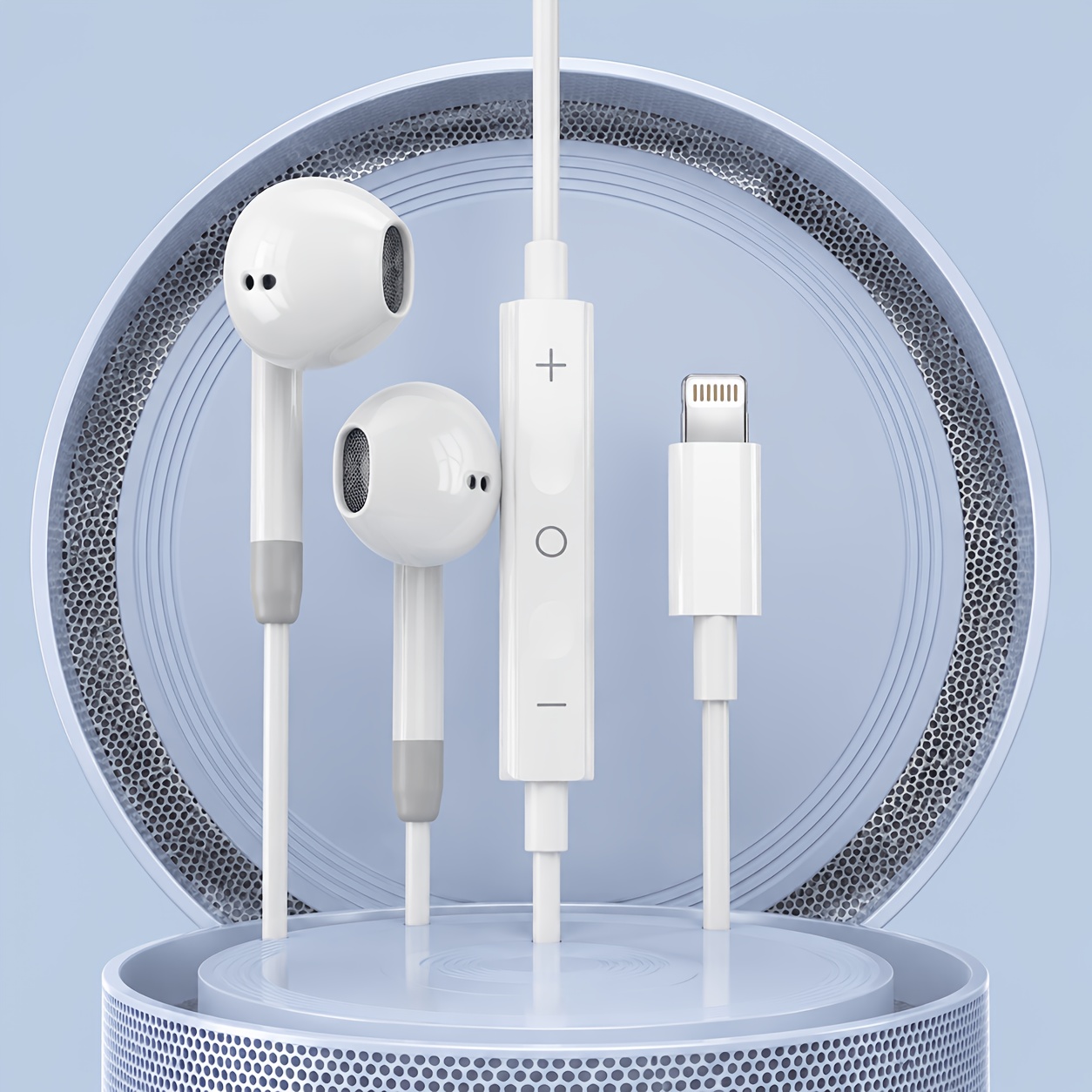 TEMU For Iphone Wired Headset Built-in Microphone And Volume Control Noise Reduction Headphones Compatible With For Iphone 14/13/12/11 Pro