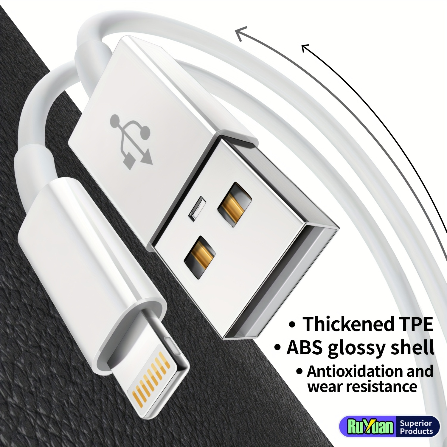 Data Cable USB to Lightning Fast Charging Cable for iPhone