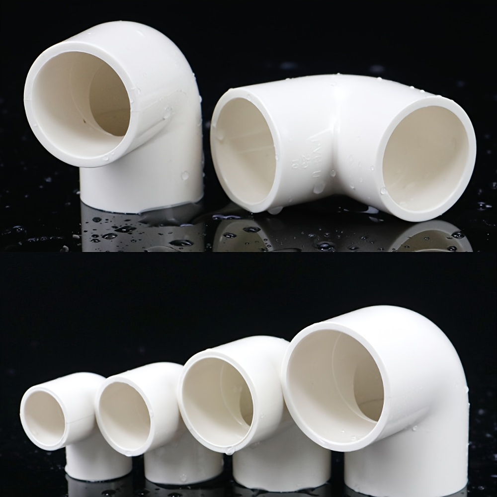 6個セット】pvc配管ベンド 90度 プラスチックチューブ継手 ホワイト 20 