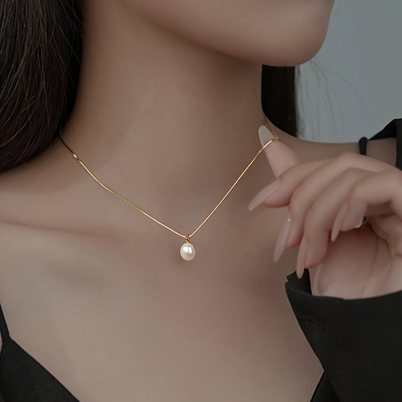 

Pendant Necklace - Steel Snake , For &
