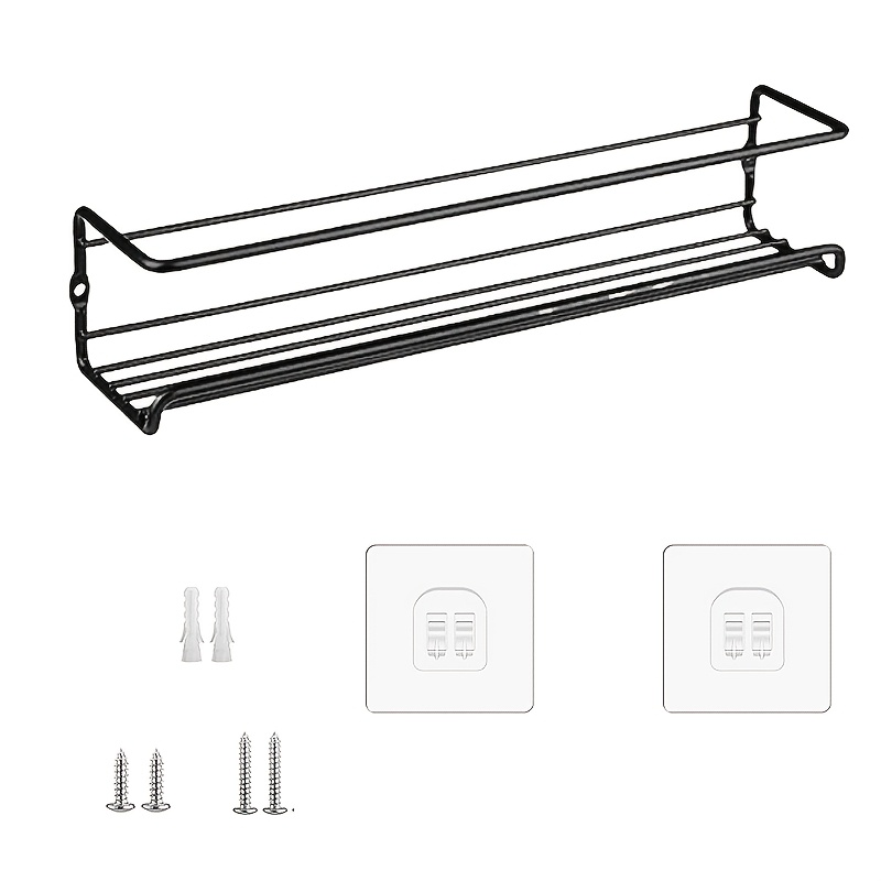 TEMU No-drill Kitchen Spice Rack, Spice Storage Rack, Refrigerator Side Wall Shelf, Cabinet Spice Rack, Household Countertop Hanging Soy Sauce And