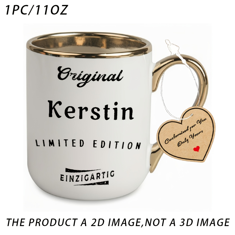 1pc, Original, White Elegant Mug For Restaurant And Business, 11oz (360ml), Coffee Cup For Beverages, Gifts For Women, Men's Gifts, Perfect Christmas And Halloween Gifts