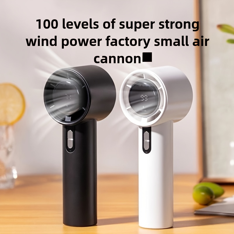 new   high speed handheld fan with 100 speed infinite speed regulation essential for outdoor travel activities convenient and portable mini fan high   long   1800mah