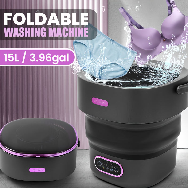 SUWUI Portable Washing Machine 15L Foldable Mini Washer/Spinner