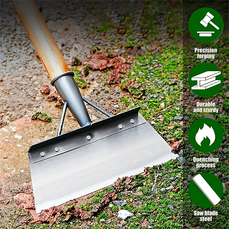 

1pc Multifunctional Garden Shovel, Household Cleaning Shovel, Outdoor Garden Cleaning Shovel, , Stainless Steel, Yard Weeding, Snow Shoveling, Tool Shovel