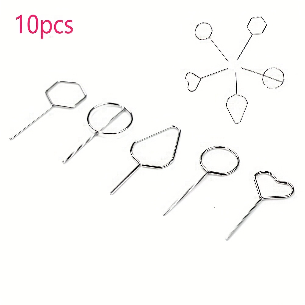 TEMU Sim Card Tray Pin And Sim Card Removal Tool, Compatible With Iphone, Ipad, Galaxy, Huawei, Xiaomi, And Tablet Accessories