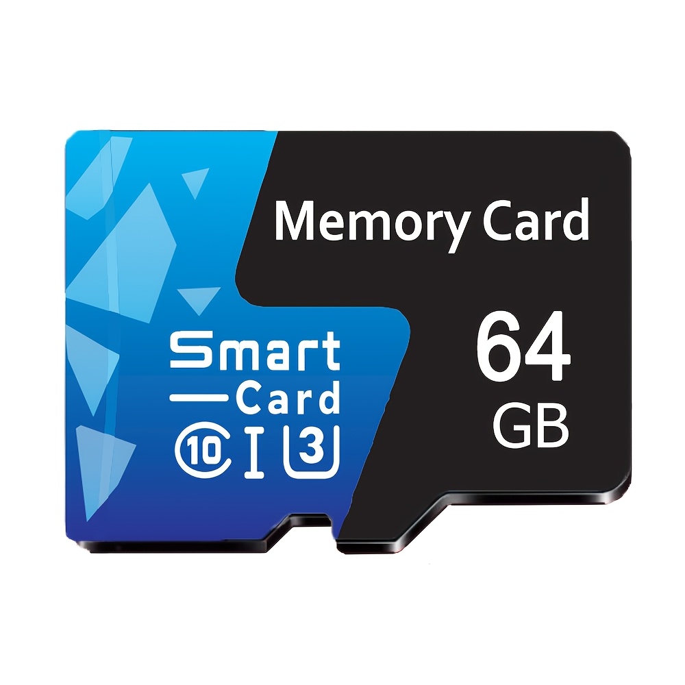 TEMU Blue Black Tf Card, High 10 U3 Storage Card 256gb, 128gb 100gb 64gb 32gb 16gb 8gb Available, Reliable Performance Tf Card For Smartphones,