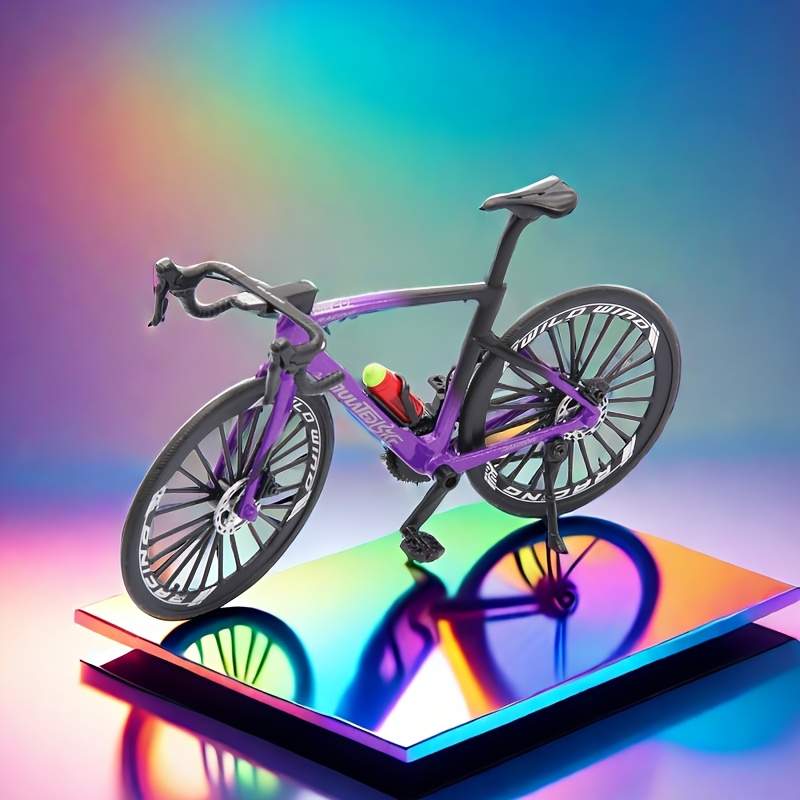 new realistic model bicycle finger home decoration in purple