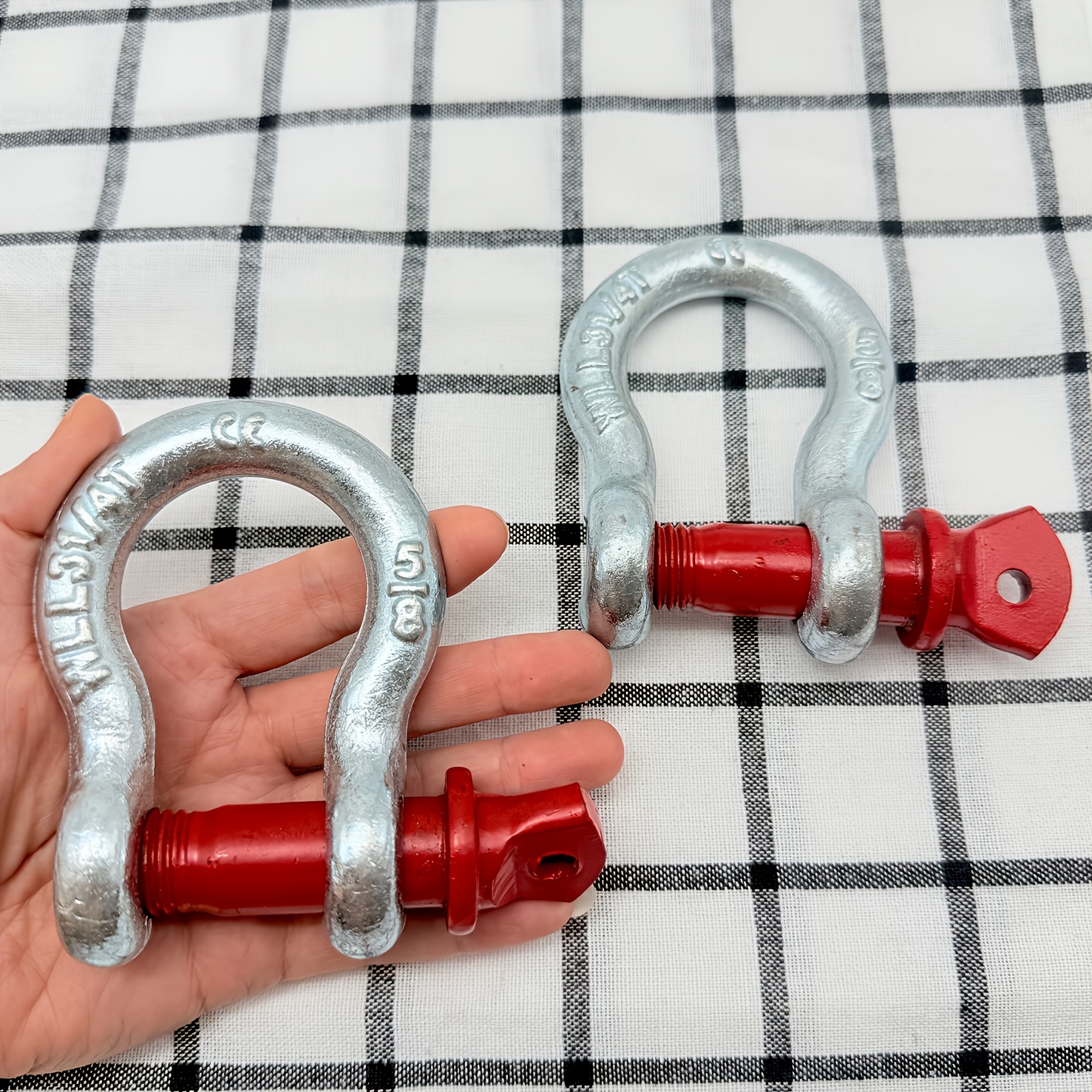 TEMU 2pcs Per Pack, Heavy-duty Shackle, American-style Clevis, , 1 Ton/2 /3.25 Optional, Maximum Breaking Load 2t/4ft/6.5t