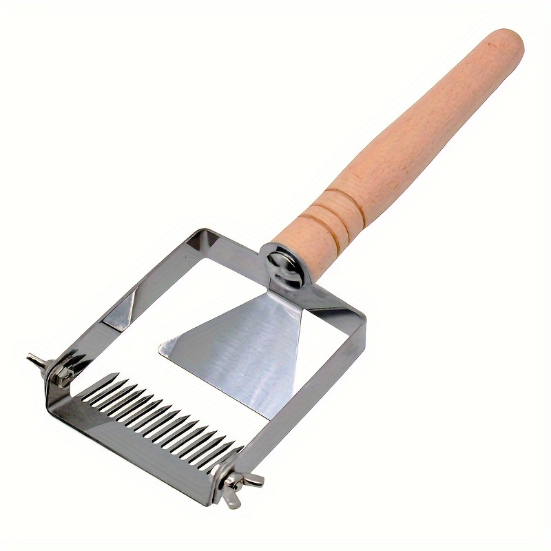 

Glorious Future Beekeeping Honeycomb Uncapping Fork | Stainless Steel Bee Hive Frame Scraper With Wooden Handle | Manual Honey Harvesting Tool | Durable Apiculture Equipment | No Electricity Needed