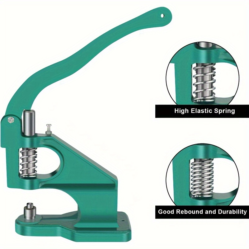 manual leather rivet punching press machine set 3 dies 1500 details 1