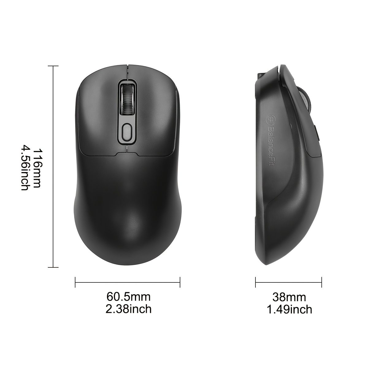 Ergonomic Wireless Gaming Mouse, Rechargeable 2.4g&wireless Wireless Mouse, Compatible with Ios/ Windows/ System, Pc Computer Laptop Desktop Tablet Gaming Office Home, Stable and Smooth, Low Latency, Portable Wireless Mouse - Electronics