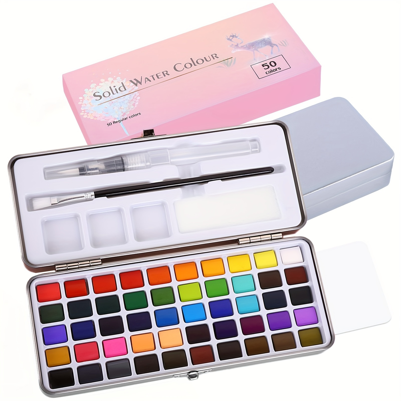 

Watercolor Set 50 , Watercolor Kits , , Sponge, For Adults, Hobbyists, Painting , Art Supplies