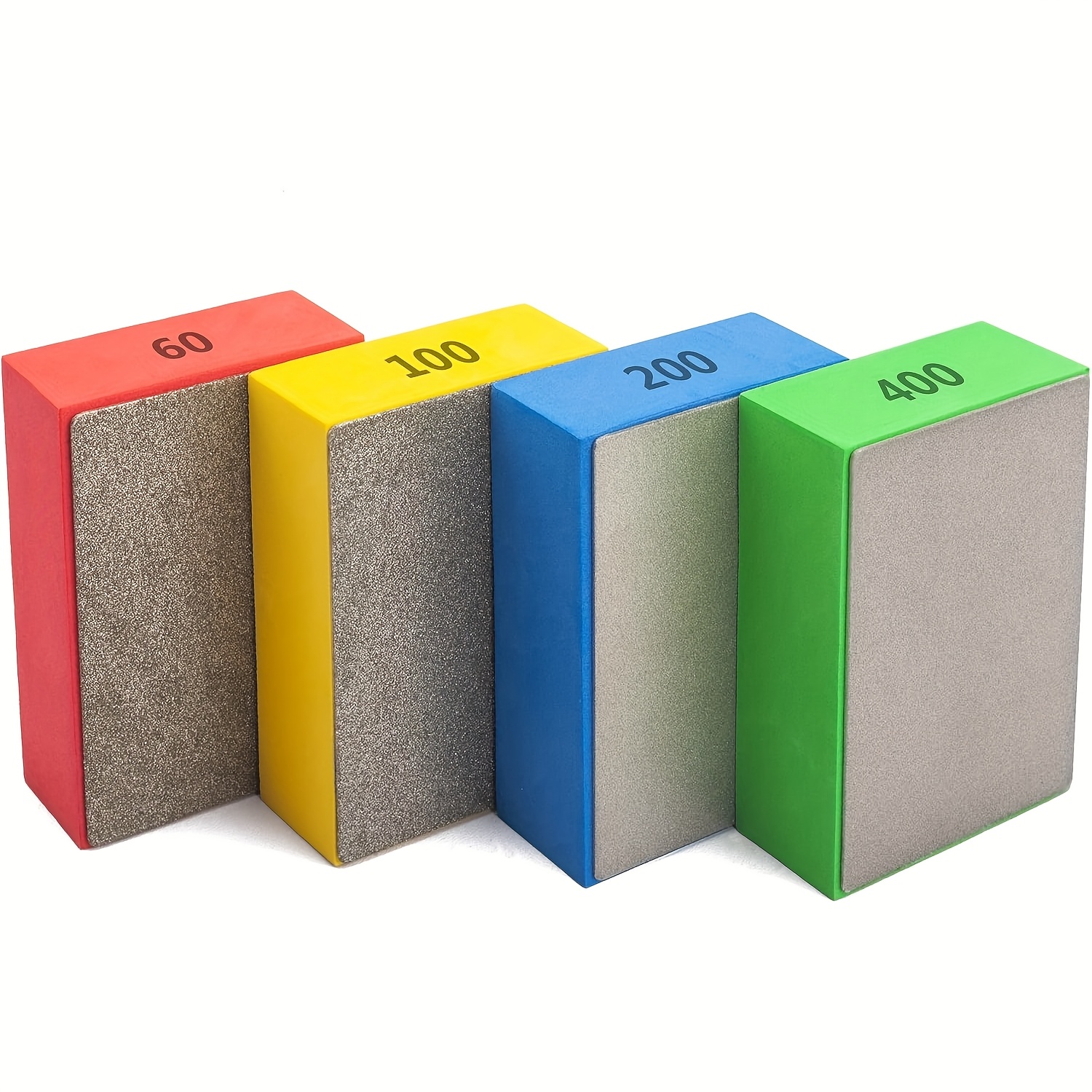 E-shop 4er-Set Diamantschleifscheibe, Diamant-Polierpad, Diamantschmirgelpads 60/100/200/400#, Keramikfliesen-Trimmgerät,