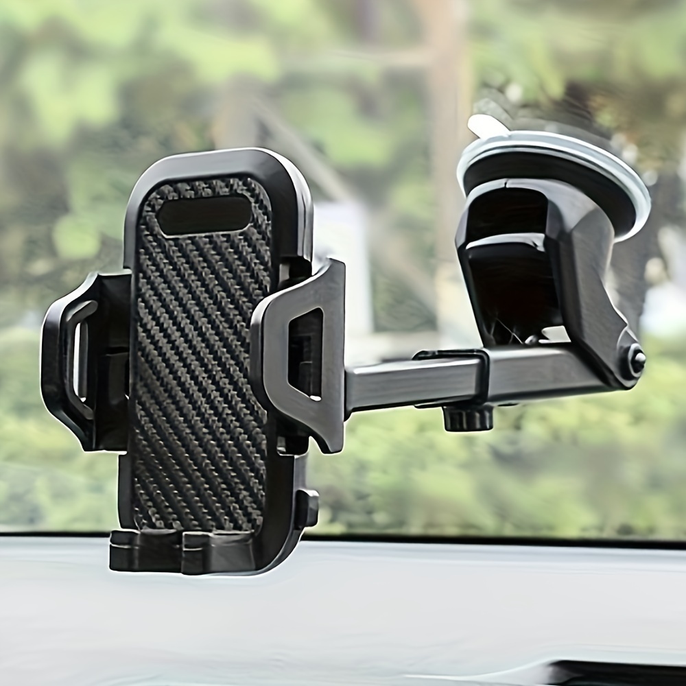 TEMU [customer Favorite] 1pc Car Phone Holder, Upgraded Version Of Car Suction Phone Holder, 2-in-1 Phone Holder Dashboard, Cleaning Of All Mobile Phones