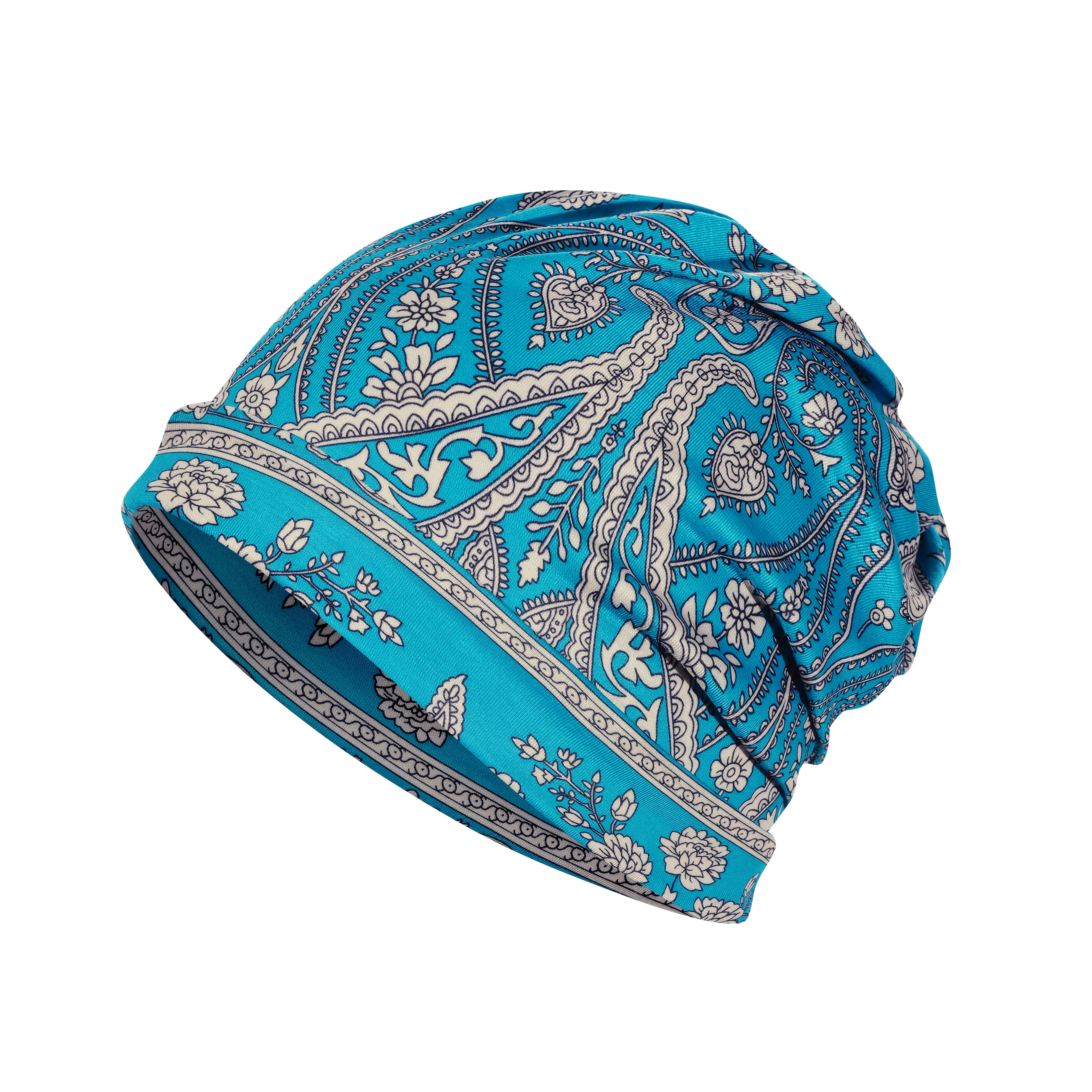 classic paisley print slouchy brimless beanie bohemian - Temu display picture 3