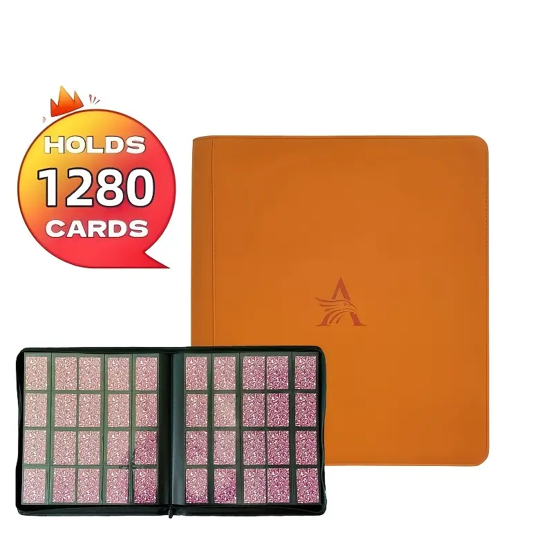 20 Pocket Card Binder, Premium Zip Trading Card Binder, 1280 Double Sided Pocket PU Collection Binder, Collector Album, Card Folder for TCG & Sports ... 20 Pocket Card Binder, Premium Zip Trading Card Binder, 1280 Double Sided Pocket PU Collection Binder, Collector Album, Card Folder for TCG & Sports ...