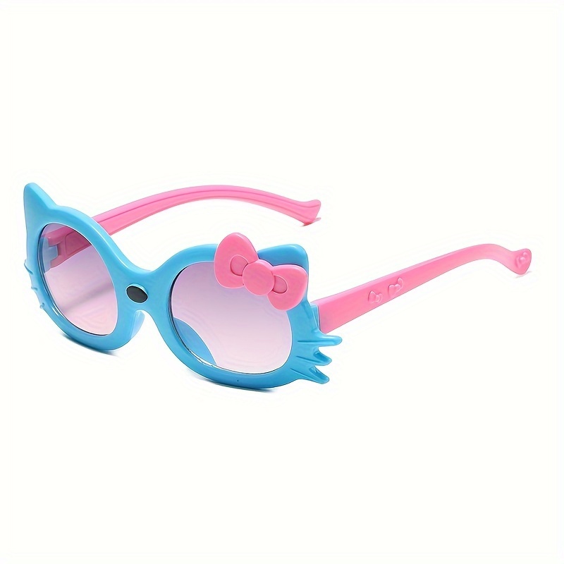 

Hello Kitty Catone Fashion Glasses Novelty Funny Glasses Gradient Lens Anti Glare For Travel