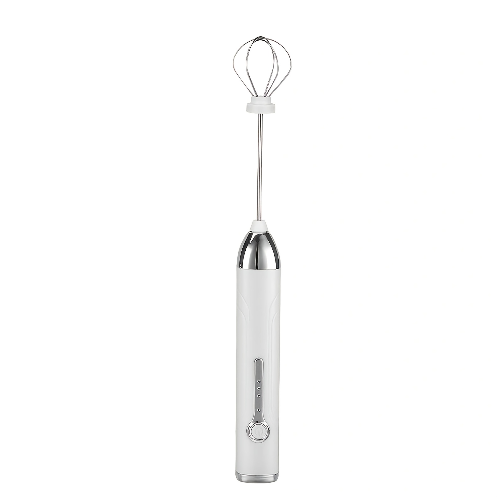 compact usb charged handheld mixer milk frother white stainless steel whisk with dual interchangeable heads for egg beating baking 800mah lithium battery ideal for coffee cappuccino household mixer cream frother wireless different baking needs details 9