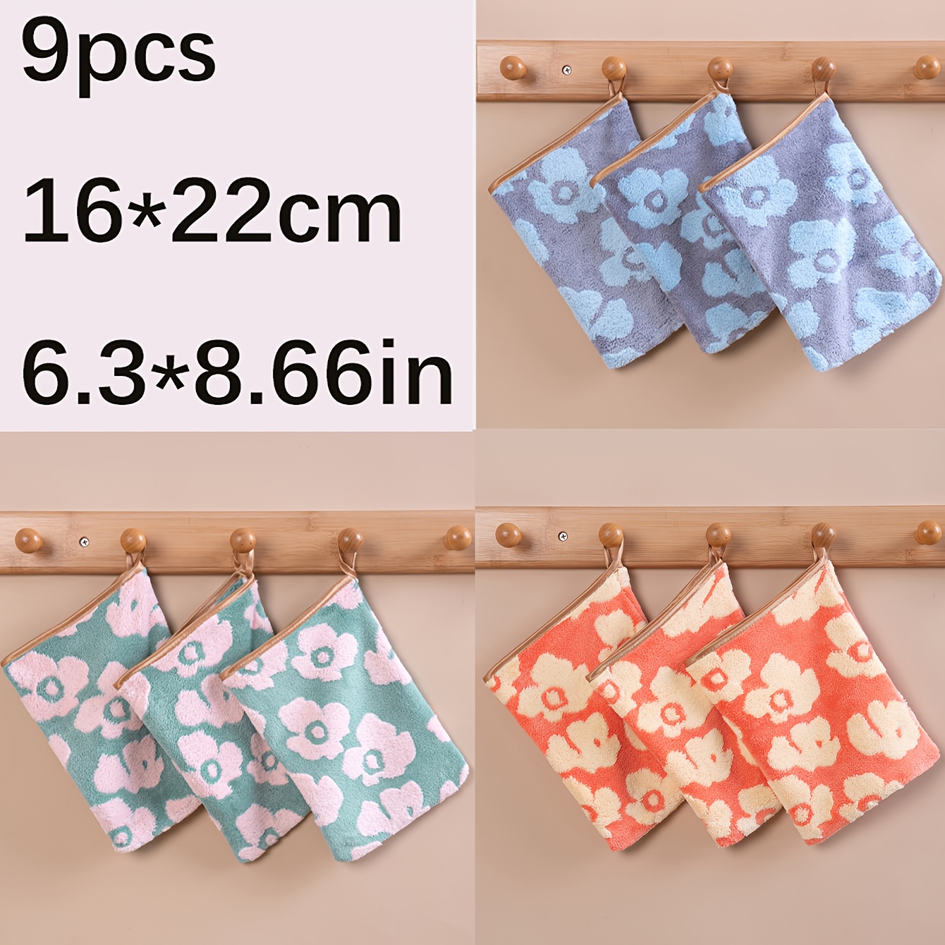 TEMU 9pcs Microfiber Facial Cleansing Gloves For Makeup Removal. Reusable For Cleaning Facial Cosmetics And Impurities With Water. Finger Tip Towels.