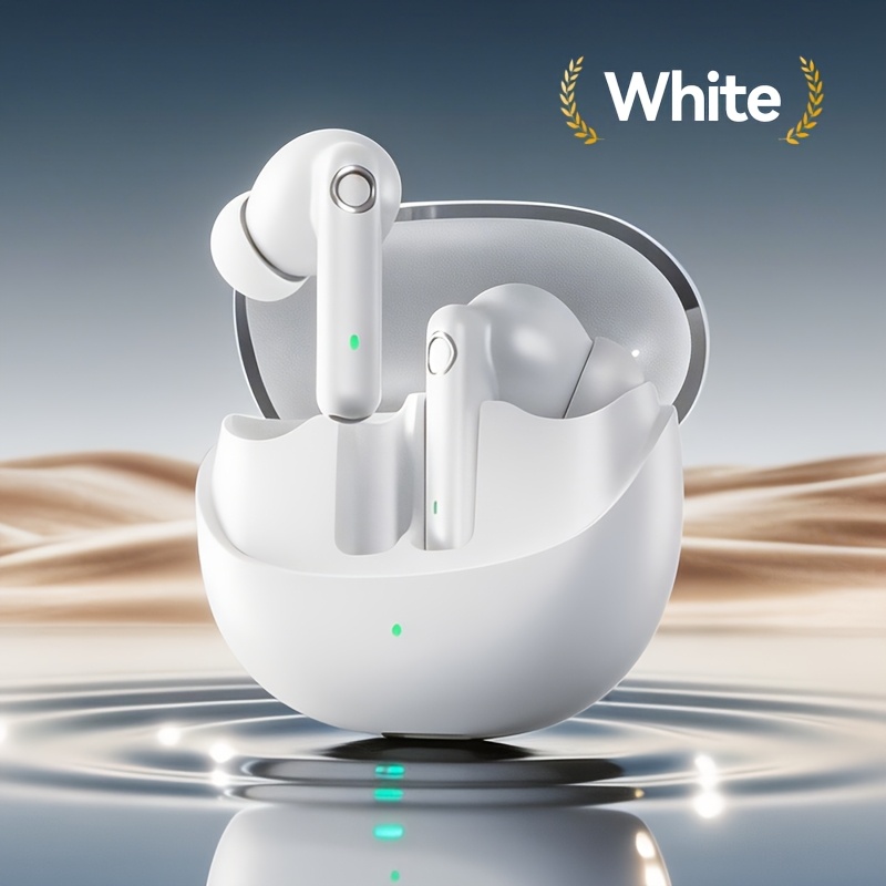 TEMU [Acer Nuovo] Auricolari Wireless V5.4 con Custodia di Ricarica, In-ear Stereo con Cancellazione del Rumore per Chiamate, Ricarica Portatile