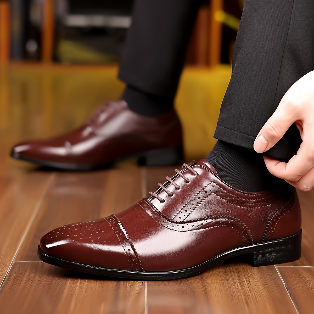 5659 Chaussures de costume uniformes pour hommes