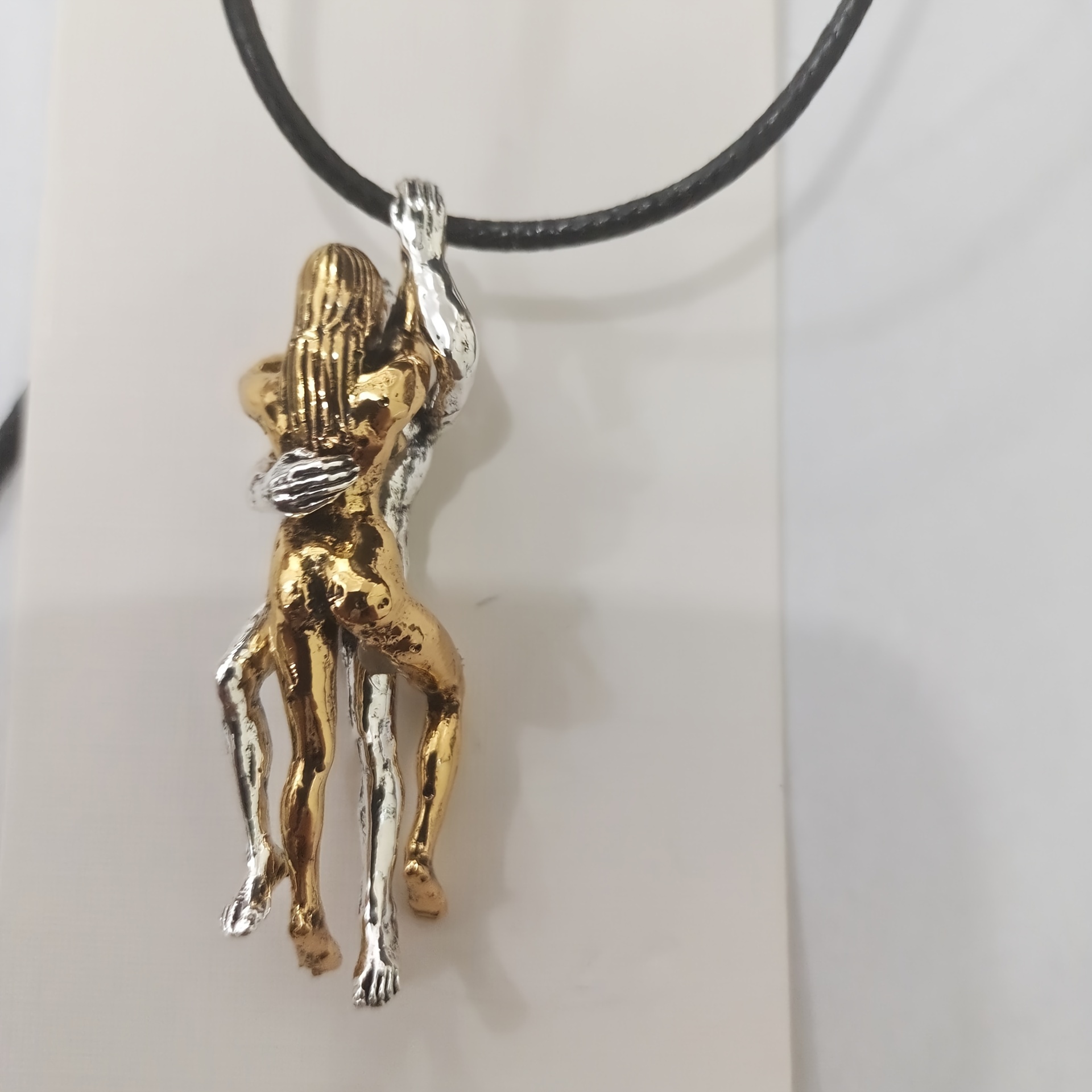 embrace pendant necklace keychain zinc alloy artistic craft accessory details 1