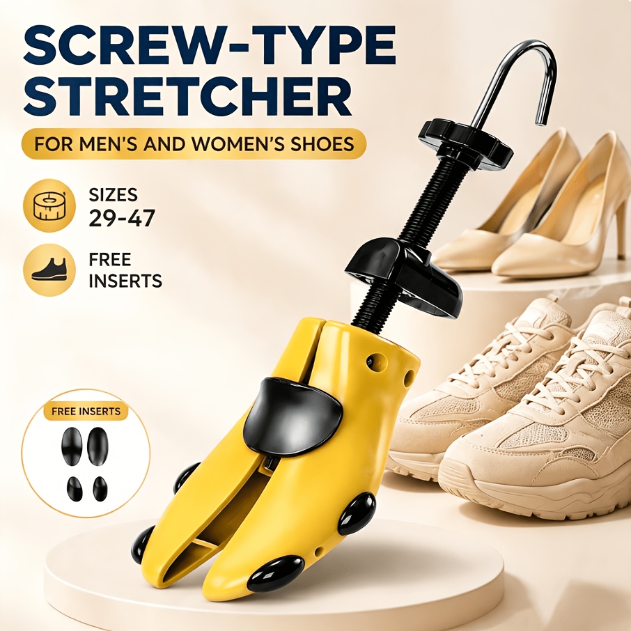 TEMU 1pc Professional Shoe Tree Boot Sneaker Stretcher For Men And Women, High Heel Sneaker Shoe Horn, Adjustable Length And Width