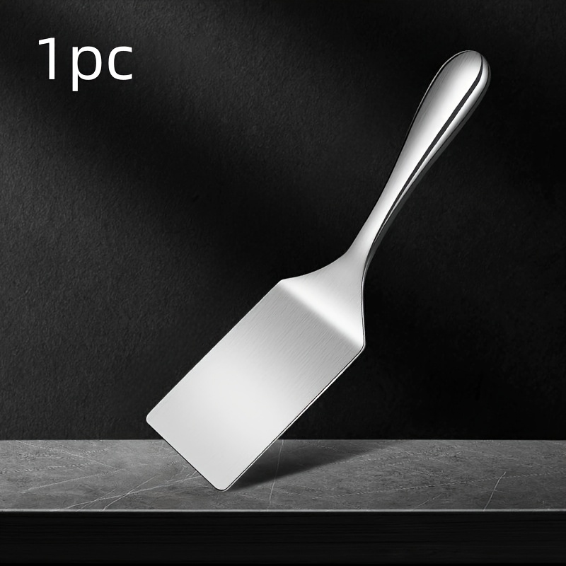 TEMU 1pc Espátula de Acero Inoxidable, Paleta , para , Panqueques y Cocina Teppanyaki, Herramienta de Cocina Duradera, Espátula para Cocinar