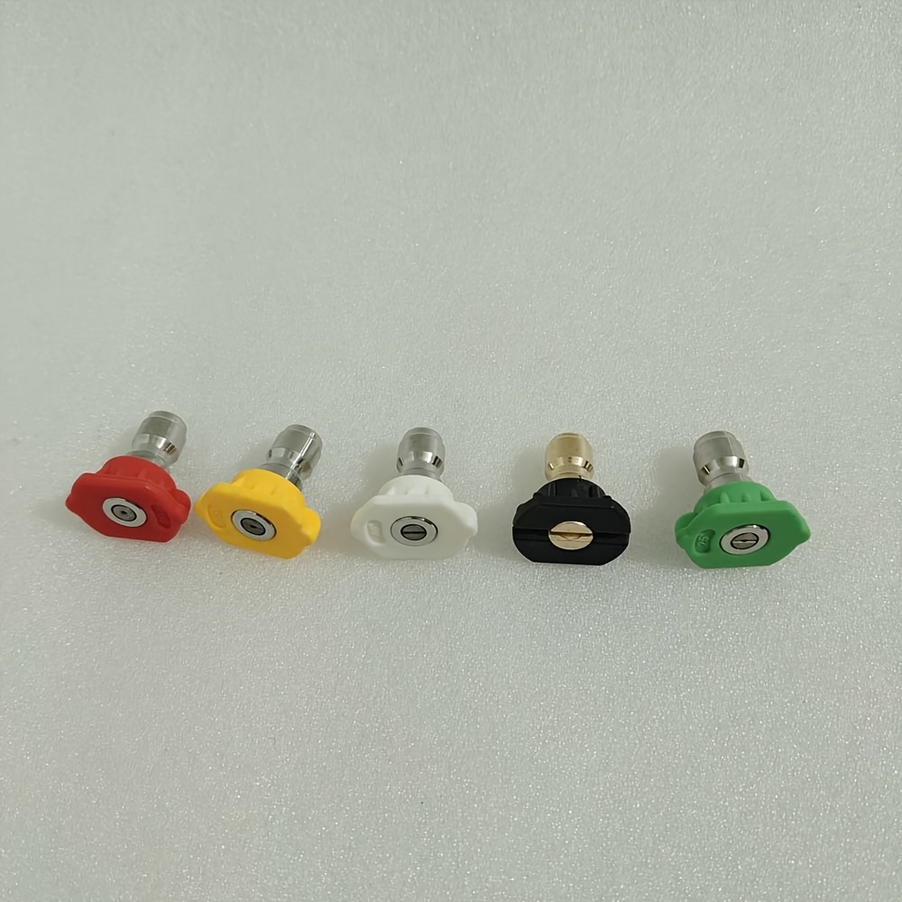 TEMU 5pcs/set Quick Connect Garden High Pressure Cleaning Nozzle Watering Soap Nozzle Tip Garden Car Cleaning Nozzle High Pressure Cleaning Machine