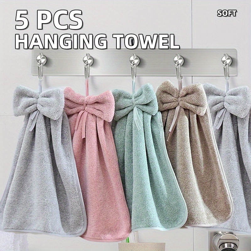 5pcs Starry Sky Hand Towels, 13.4 X 13.4 Inches, Kitchen And Bathroom Towels, Wall-mountable, Cute