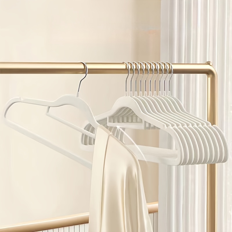 

Velvet Hangers 20-pack - Premium Non-slip Space Saving Clothes Hangers For Coats, Pants, Dresses - Heavy Duty, Polished Surface, Material, Plastic