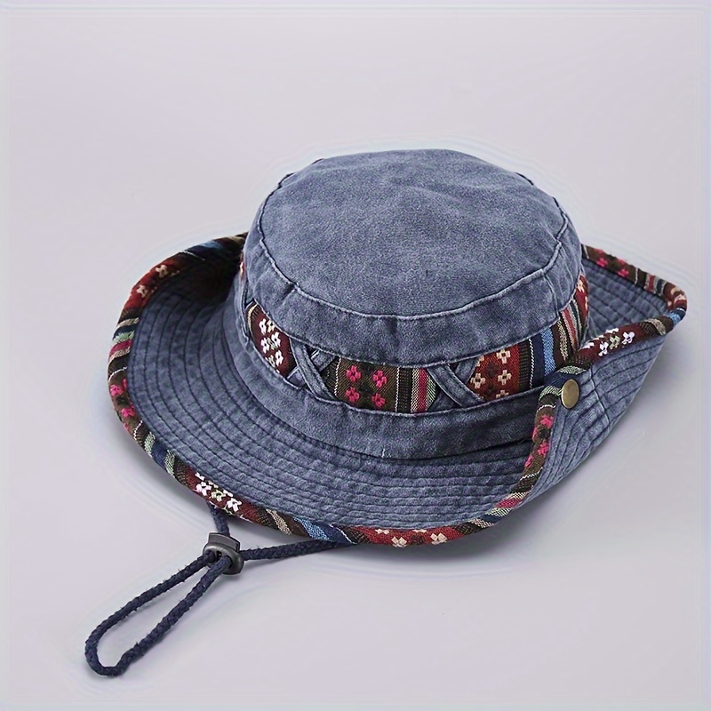 Simple Light Plate Adjustable Rope Fishermans Hat Mens Outdoor Leisure  Sports Sunshade Sunblock Hat - Jewelry & Accessories - Temu