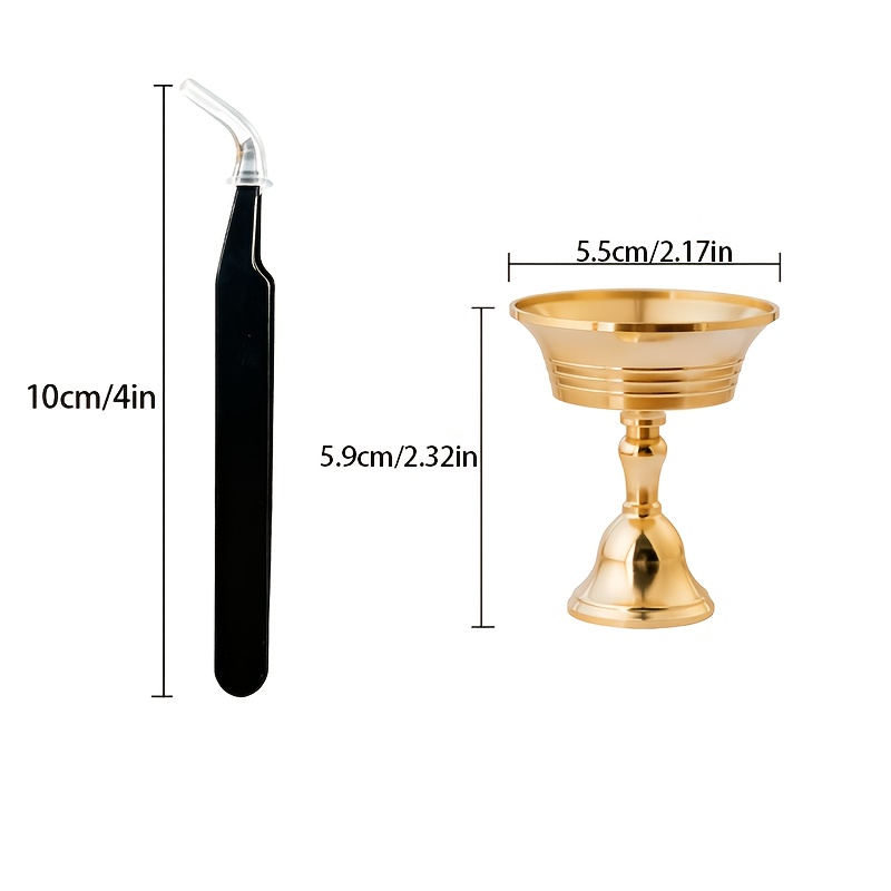 TEMU Brass Candle Holder With Tweezer, Vintage Taper Candle Sticks For Gothic, Farmhouse, Wedding, Fall Decor, Mantle Centerpiece, Table Top, Living