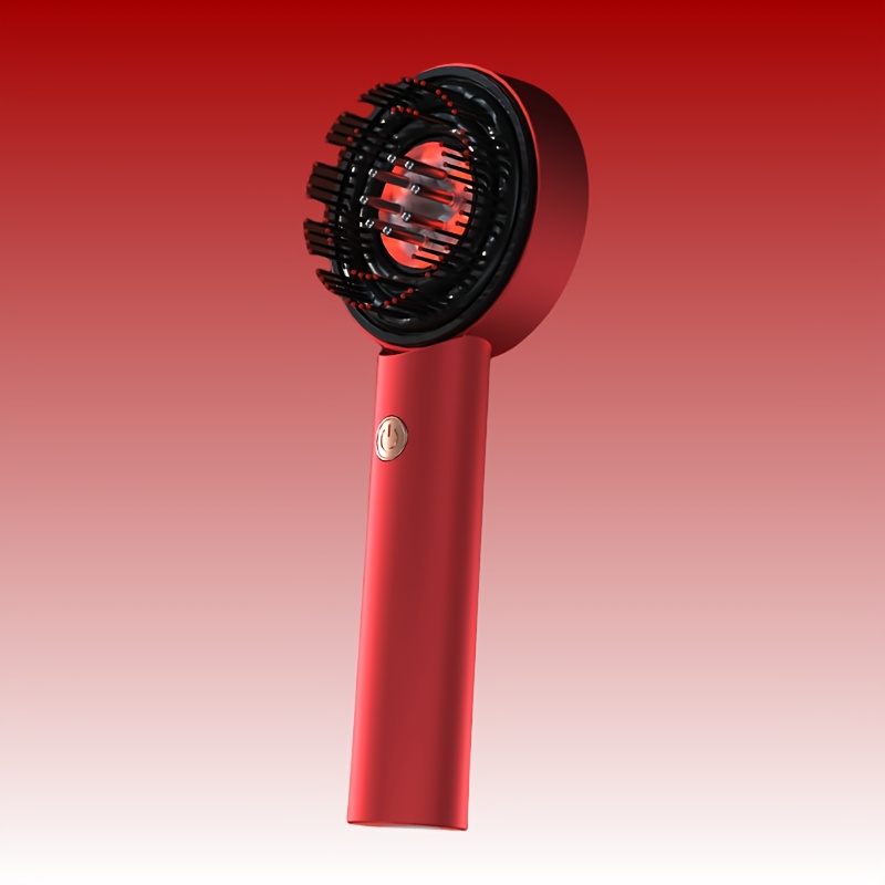 1pc usb rechargeable electric scalp massage comb with essential oil applicator 3 massage   for head massage and vibration relaxation suitable for all hair types   gift