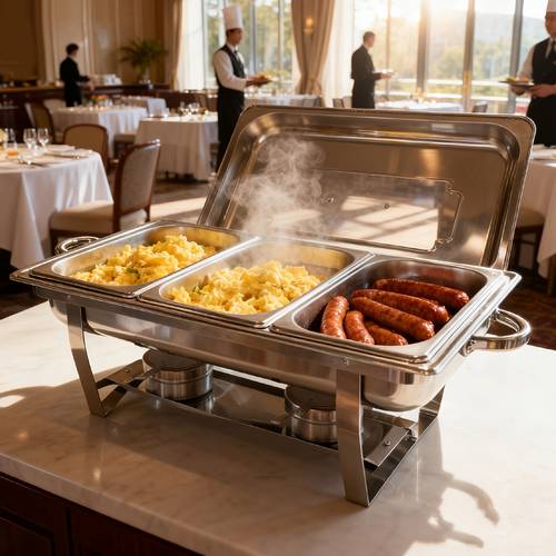 1 2 4 set chafing dish buffet set rectangular stainless steel food warmer sets for restaurant catering parties weddings cooking