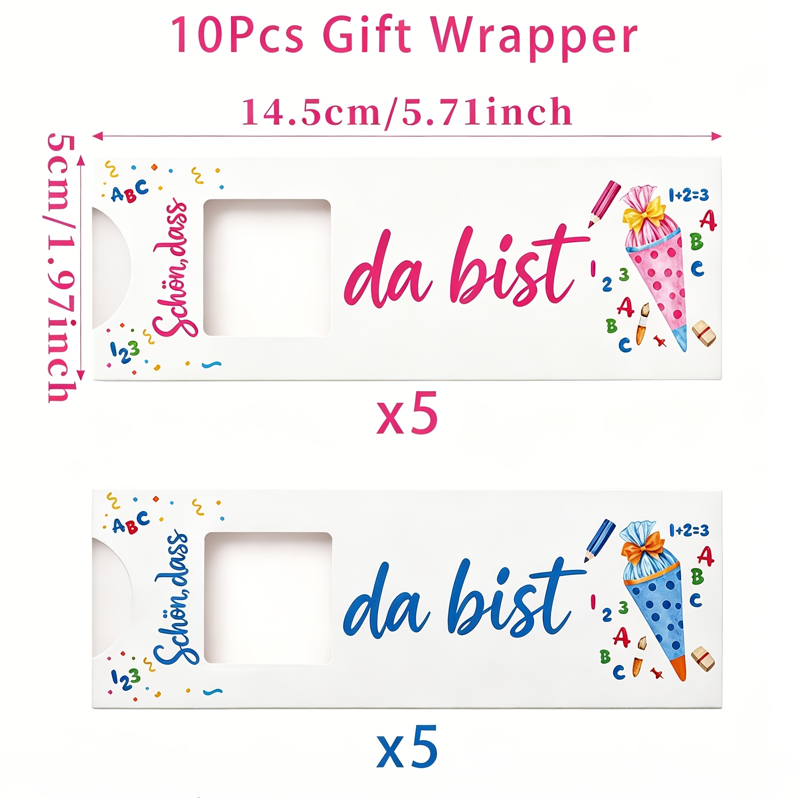 Image of 10pcs, Gift Bags, Back-to- Paper Gift Bags, Gift Bags, You Are Here Gift Wrapper, Back To School Favors, First Day Of School Supplies, German School Party Gifts