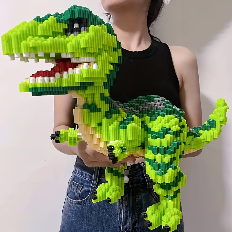 

4000pcs Dinosaur Building Blocks Kit, 3d Puzzle , Creative Construction Toy, Challenging For Display, Ideal Gift For Halloween, Thanksgiving, Mother's Day, Christmas - Colors, For 14+