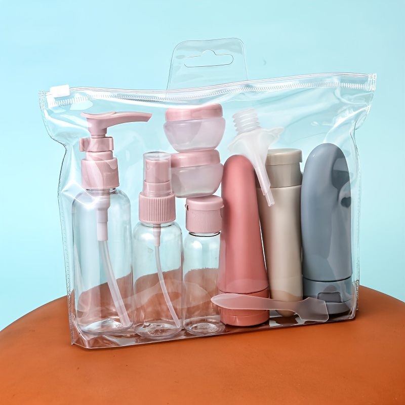 Botellas de viaje de plástico para artículos de tocador, aprobadas por la  TSA, recipientes vacíos de tamaño de viaje pequeños de 3.4 fl oz/3.4 onzas