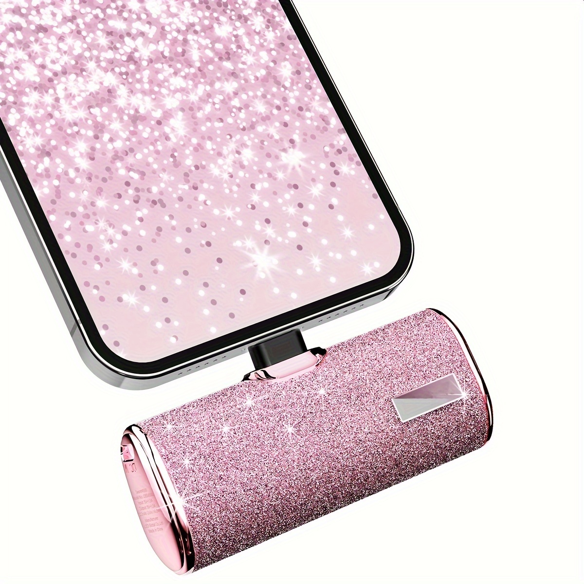 

Glitter 4500mah Small Mobile Power Bank Fast Charging, Mini Cute Portable Mobile Phone Charger Battery